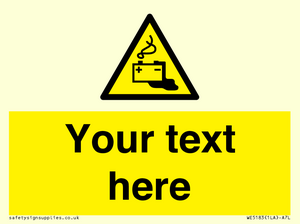 Custom Battery Charging Sign